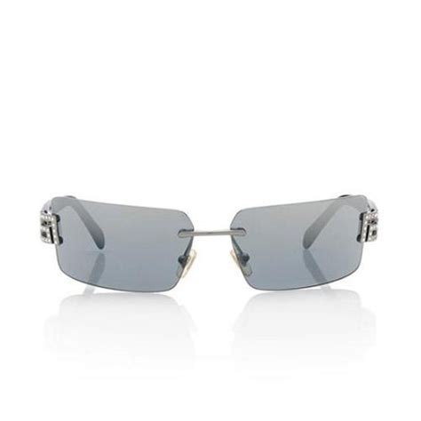 versace big frame sunglasses|Versace rimless sunglasses.